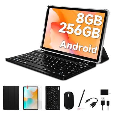 Imagem de kinstone Tablet Android 12 de 10,1 polegadas, tablet para jogos, 8 GB de RAM + 256 GB de ROM, expansão de 1 TB, MTK 8183 Octa-Core CPU 2.0 GHz, 2 MP frontal + câmera traseira de 5 MP, IPS 1280 * 800