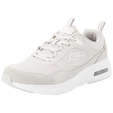 Imagem de Skechers Tênis masculino Tres-air Uno, Acabamento Duraleather de malha de camurça natural, 11 US