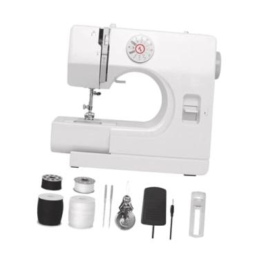 Imagem de IEUDNS Mini máquina de costura para iniciantes, costura, dupla velocidade, máquina de portátil, doméstica para projetos de artesanato de viagem,
