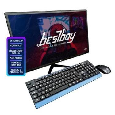 Imagem de Computador All In One Bpc, 19", Intel Core I5-3470s, 8GB RAM, SSD 240 GB, Windows 10, Mouse E Teclado S/ Fio