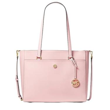 Imagem de Michal Michael Kors Maisie Bolsa grande de couro granulado 3 em 1 rosa, Blush rosa em pó, Medium
