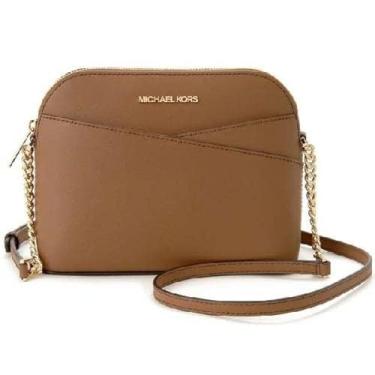 Imagem de Michael Kors Bolsa tiracolo média de couro Jet Set, Bolsas, Malas, Medium