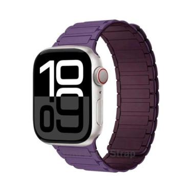 Imagem de Pulseira De Silicone Universal Para Apple Watch, Faixa Magnética Compa