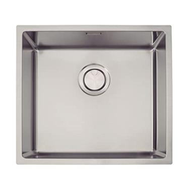 Imagem de Cuba Tramontina Design Collection Quadrum em Aço Inox com Acabamento Scotch Brite 45x40 cm