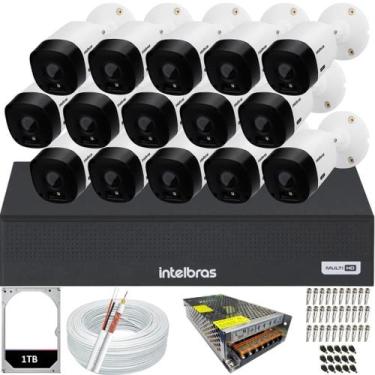 Imagem de Kit 15 Câmeras Intelbras Multi Hd 1120b Dvr 16 Canais Hd 1TB