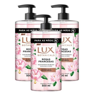 Imagem de Kit 3 Sabonete Líquido Lux Botanicals Rosas Francesas 500ml