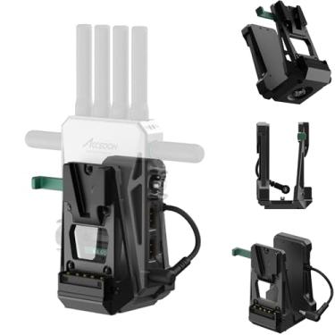 Imagem de Accsoon Placa de bateria de montagem em V para câmeras CineView Master 4K e CineView 2 SDI ENG sem espelho, adaptador de placa V-Lock, fonte de alimentação DC, liberação rápida com 1/10.2 cm-20