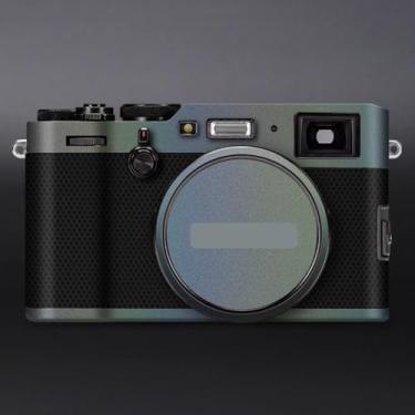 Imagem de X100F Película de câmera antiarranhões para FujiFilm X 100F Película protetora de vinil revestimento acessórios de fotografia adesivo X-100F (cinza fantasma)