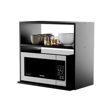 Imagem de Suporte Nicho Aereo para Microondas Forno Elétrico Preto