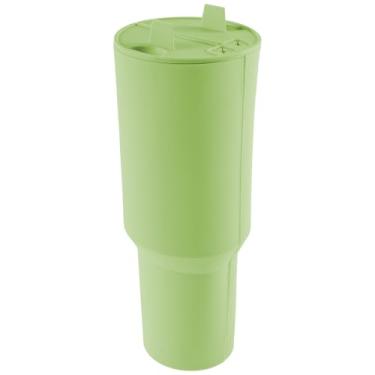 Imagem de Acessórios para copos, bandeja interna de copo, separador de copo, bandeja interna de silicone, divisor de copo reutilizável para limpeza fácil e isolamento aprimorado para copos de 1,134 g (verde)