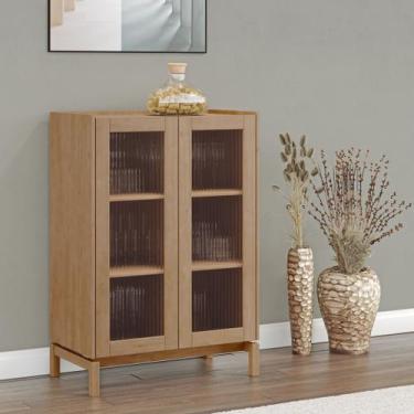 Imagem de Cristaleira 2 Portas 115cm 100% Madeira Maciça Barcelona - Finestra