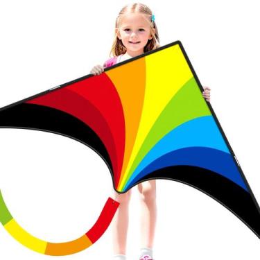 Imagem de Kite Doinfly Delta para crianças e adultos Fácil de voar com corda de 