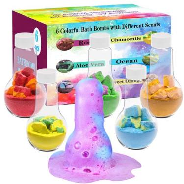 Imagem de Conjunto de bombas de banho para crianças com brinquedos de banho segu