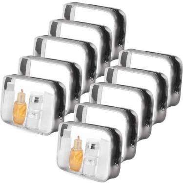 Imagem de Sacos de cosméticos Tbestmax Clear Waterproof Travel 10 unidades