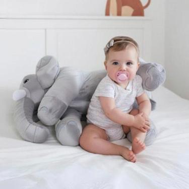 Imagem de Pelúcia Para Bebê Almofada Travesseiro Elefante News Menino Menina 60 