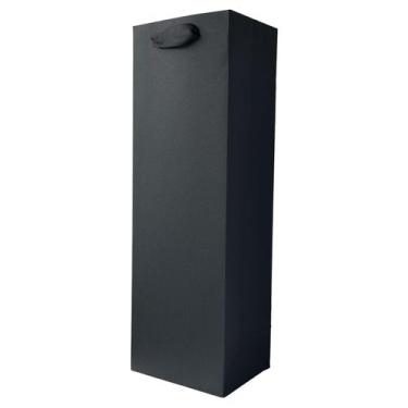 Imagem de Sacos de presente de vinho HANSWARE, pacote com 12, papel preto, 12x9x