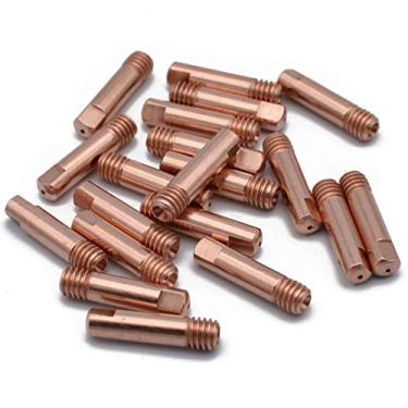 Imagem de GZTIGWELD 20pk Ponta de contato .039'' e 1,0 mm M6x25mm Acessório de cobre para tocha de solda MB-15AK MIG/MAG