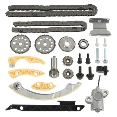 Imagem de Kit de corrente de sincronização do motor com conjunto de eixo de equilíbrio guia de trilho tensor substituição de manivela para Buick LaCrosse Regal Verano G5 G6 Solstice Aura Ion Vue 2.0L 2.2L 2.4L