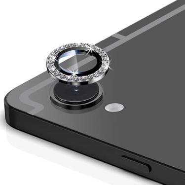 Imagem de Luchantle 2 conjuntos compatíveis com protetor de lente de câmera Galaxy Tab S11 Ultra 5G, protetor de tela de vidro temperado 9H, acessórios de decoração de anel de metal (preto brilhante)