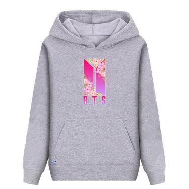 Imagem de Moletom Masculino e Feminino BTS Banda Juvenil Estampa Cores Vivas - V