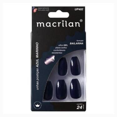 Imagem de Unhas Postiças Bailarina Azul Marinho UP402 - Macrilan