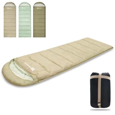 Imagem de Sacos de dormir do Himalaia para adultos - 6.7 °C/4.4 °C/15.6 °C, 0 graus, como cobertor, impermeável, leve, portátil, mochila, acampamento, viagem ao ar livre, caminhadas essenciais (4.4 °C moderado)