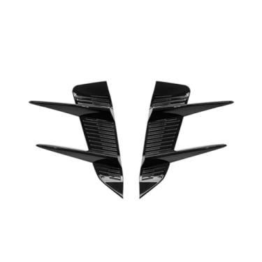 Imagem de QCBQBI [Substituição] Guarnição da tampa do spoiler do para-choque dianteiro do carro para MG 4 para MG4 para EV para acessórios Mulan 2023