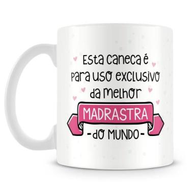 Imagem de Caneca Personalizada Uso Exclusivo da Madrasta com Foto - 325ml - Amo 