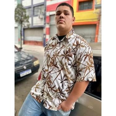 Imagem de Camisa Floral Havaiana, Estampada De Viscose Manga Curta - Maximus, Co