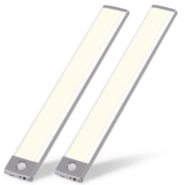 Imagem de Under Cabinet Lights RXWLKJ, 54-LED, recarregável, pacote com 2 unidad