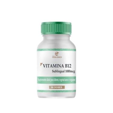 Imagem de Vitamina B12 1000Mcg 90 Capsulas Sublinguais - Botica Erva Doce
