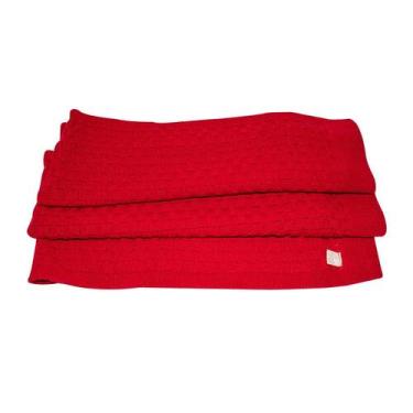 Imagem de Manta para Bebê Trabalhada - Kowak, Vermelho