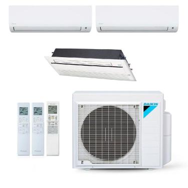 Imagem de Ar-Condicionado Multi Split Inverter Daikin 24.000 BTUs (2x Evap HW 9.000 + 1x Evap K7 12.000) Quente/Frio 220V