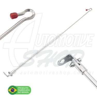 Imagem de Antena Corta Pipa Moto Retrátil Retrovisor Aço Inox Prto M1A