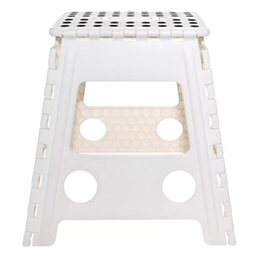 Imagem de Banqueta Banquinho Banco Plastico Retratil Portatil Dobravel Multiuso 45cm