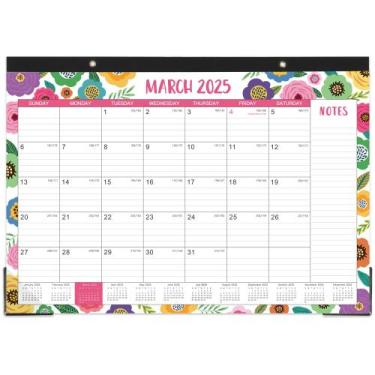 Imagem de Calendário de mesa Artfan 2025-2026, 18 meses, março a agosto, 43x30cm