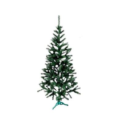 Imagem de Árvore De Natal Branca Nevada Grande 120cm Com 110 Galhos Decoração(Verde)