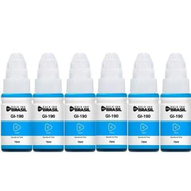 Imagem de Kit 6 Tintas Para G3110, G3111, G4100 G2100 G2110 Gi-190 - Bulk Ink Do