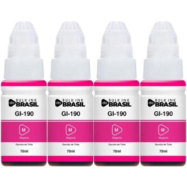 Imagem de KIt 4 Tintas Para G3110, G3111, G4100 G2100 G2110 Gi-190 - Bulk Ink Do