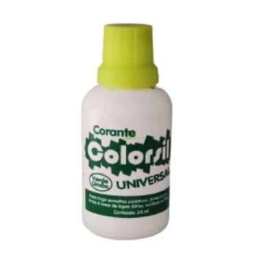 Imagem de KIT 3 CORANTE DE TINTA UNIVERSAL COLORSIL VERDE LIMAO 34ml