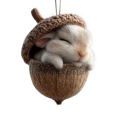 Imagem de Decoração De Animal Para Árvore De Natal | Lembrança Plana De Feriado De Inverno,Decoração De Natal Com Pendente Animal Acrílico | Para Sala Quarto Lareira Porta Parede Bolsa De Ombro Bolsa Tote