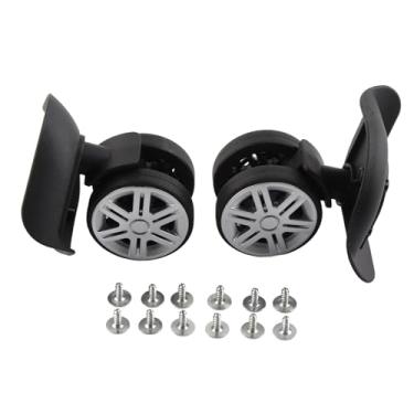 Imagem de Rodas De Bagagem, Rodas De Substituição Com Parafusos, Preto 1 Par Rodas De Substituição De Bagagem Mala Giratória Mudo Rodas De Bagagem Peças De Reparo