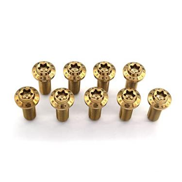 Imagem de Parafusos Torx cônicos de titânio Arashi para BMW S1000RR 2009-2018, S1000R 14-17, F800R 09-10, F900R 20-21, R1150RT 01-05, K1200RS 01-06 Parafusos Torx afunilados de titânio M8 x 22 Ouro, 10 peças
