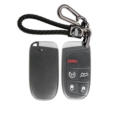 Imagem de ontto Controle remoto de entrada sem chave de 5 botões compatível com Jeep Grand Cherokee 2014-2021, chave de proximidade de peça de substituição, FCC ID M3N40821302, 433 MHZ, programação necessária