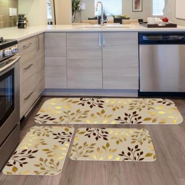 Imagem de Passadeira Cozinha, Kit 3 Tapetes para Cozinha Antiderrapante Mandala Vermelha, Elegante e Refinado(08)