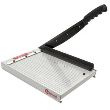 Imagem de Guilhotina Facão de Aço Manual p/ Papel A4 30cm Corte até 15 Folhas - 