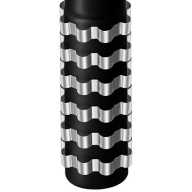 Imagem de Pelopy Pacote com 6 Reclaimer Calor Stovepipe Anéis de Radiador Tubo de Fogão Trocador de Calor Coleiras Eficientes de Combustível Captam Calor do Tubo de Fogão