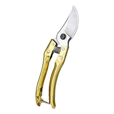 Imagem de Tesoura de poda de lâmina de aço com alças ergonômicas Tesoura de poda de jardinagem Cortadores de bonsai Ferramentas manuais de jardinagem profissional Kit de tesoura para plantas Rosa Flores Frutas