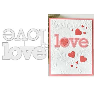 Imagem de DzIxY Shadow English Words Love Metal Cutting Dies for Card Making Kit Embossing Paper Die Cutts Set Scrapbook Stencils Supplies Machine Templates