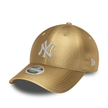 Imagem de Boné New Era Feminino 940CS MLB NY Yankees Gold Silver-Feminino
